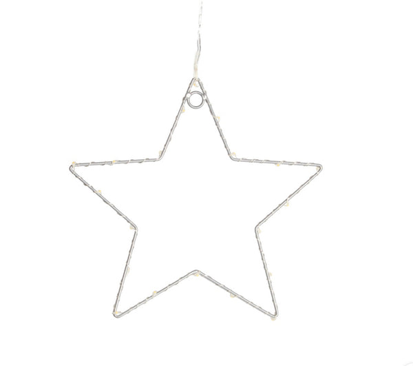 Déco lumineuse Étoile 40 LED blanches (H.30cm)
