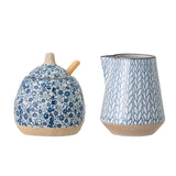 Iris Pot à lait & sucrier en Porcelaine- Bloomingville