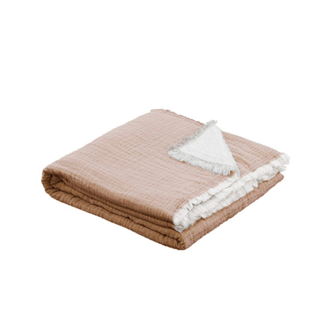 Couverture de vie Boho , couverture câline, couette Sherpa, 220 x