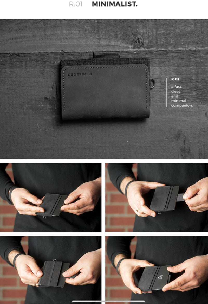 Porte cartes R1 Minimalist Noir
