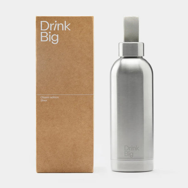 Gourde 500ml Drink big Classic Édition Silver