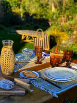 Carafe Daphné en Verre et jonc de mer - Bloomingville